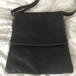 GIOSTRA GENUINE ITALIAN LEATHER MESSENGER CROSSBODY PURSE